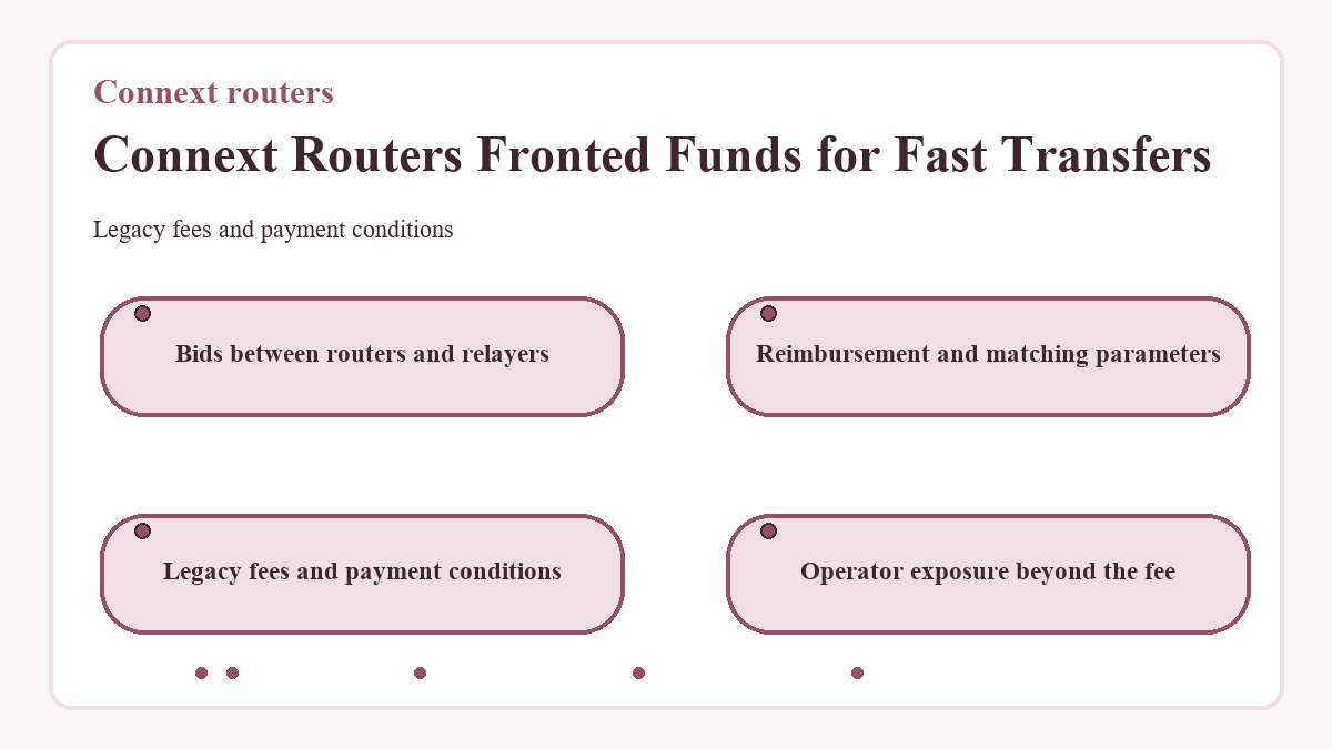 Diagram: Connext Routers Fronted Funds for Fast Transfers